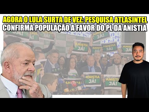 Agora o Lula surta de vez: Até a pesquisa da esquerda mostra que o povo está a favor da anistia