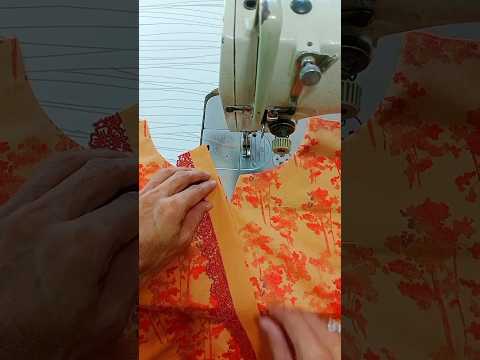 how to stitch kurti neck design with Patti and Lace #youtubeshorts ##youtubeshortsindia #sjort