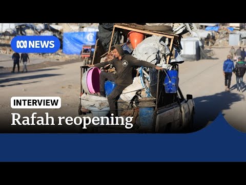 YouTube video thumbnail: Israel to Re-Open Rafah Crossing to Let Gazans Into Egypt 