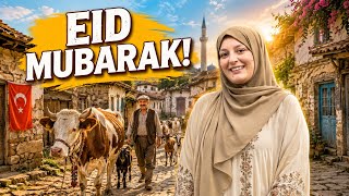 How Turkish People Celebrate BAKRA EID 🇹🇷| EID DAY 1 in my VILLAGE 😍| VILLAGE BREAKFAST with Family 