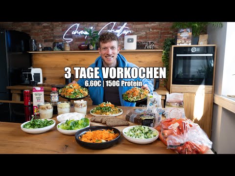 3 Tage VORKOCHEN für 6,6€ in 45 Min. (High Protein)