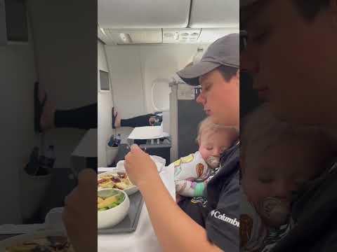 Slept like an angel on the flight ๐ฅฐ๐๐ค #babyboy #travelwithkids