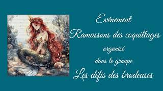 Evénement ramassons des coquillage organisé ds  le groupe les défis des brodeuses