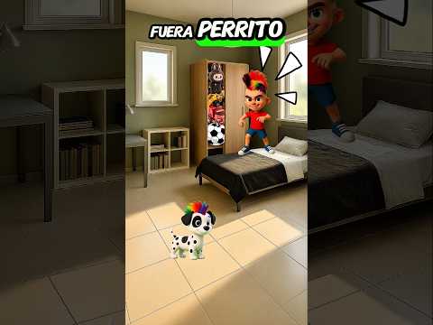 Larin tiene que ordenar su habitación desordenada. #larin #comedia #gracioso