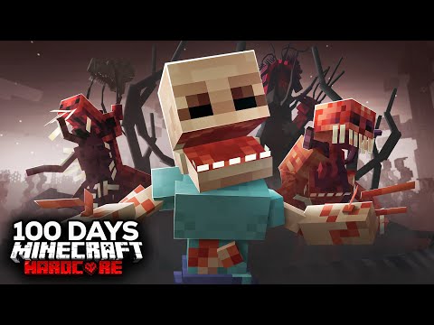 I Survived 100 Days in an Advanced Parasite Apocalypse in Hardcore Minecraft