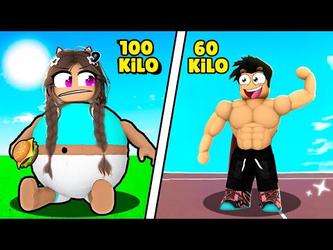 AYBÜKE İLE KİLO VERMEYE ÇALIŞTIK 😂 Roblox 24 Days to lose weight