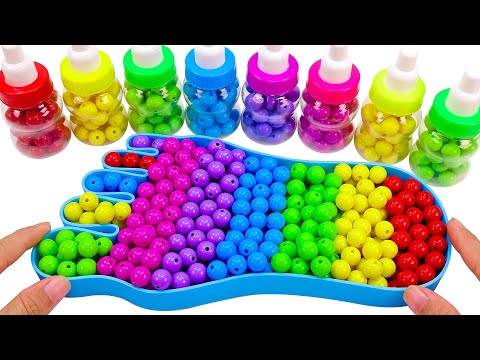 Satisfying Asmr l How To Make Colorful BeadsCutting ASMR #124 Bon Bon