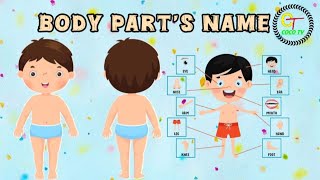 Body parts name for kid's in Hindi and English | बच्चों के लिए शरीर के अंगों के नाम | COCO TV |