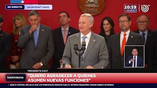 ¿Terremoto político? Las palabras del Presidente Kast para despedir a Steinert y Sedini