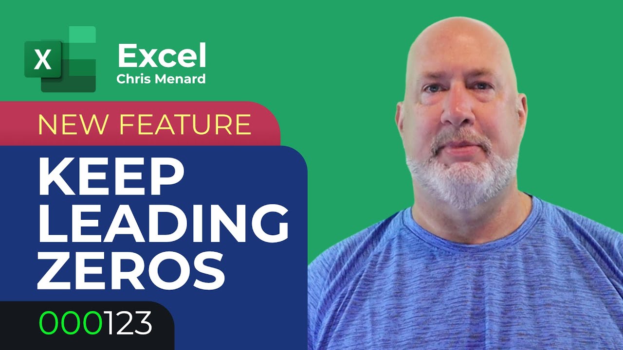 Excel Keep Leading Zeros – Text vs. Numbers – Advanced Options