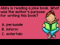 Understanding Author's Purpose