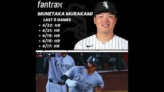 Murakami hits a HR for the 5th straight game, making that 10  #mlb #fantasybaseball #whitesox