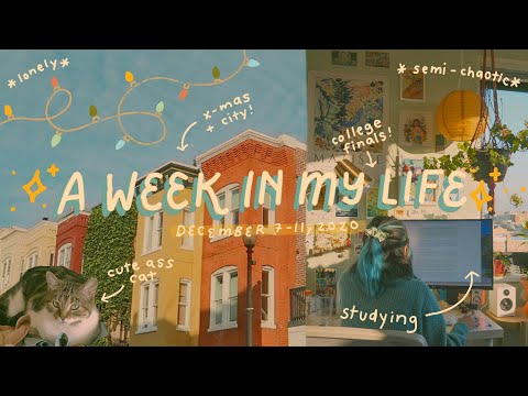 a week in my life: college finals & christmas in the city // vlog 007