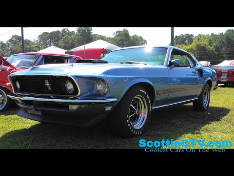 Revived And Remarkable: 1969 Ford Mustang Mach 1 428 Cobra Jet Shines At 2024 Auto Crusade Car Show