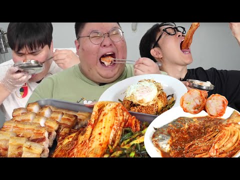 총합 500KG 건장 체형 남자들의 풀코스 먹방