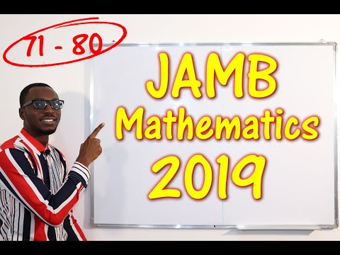 JAMB CBT Mathematics 2019 Past Questions 71 - 80