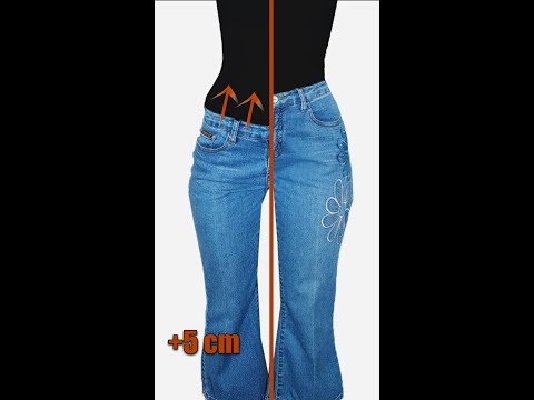 Best Tip to Transform Jeans from Low waist to High waist Miarti 🧵✂️