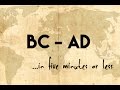 Understanding BC, AD, BCE, and CE
