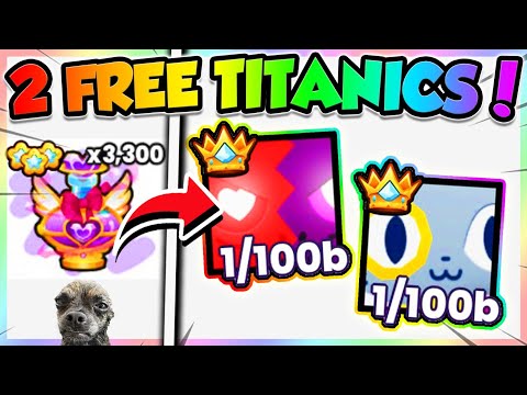 3,300x VALENTINE GOD POTIONS!! 2 FREE TITANICS in PETS GO Update 18!! (Roblox)