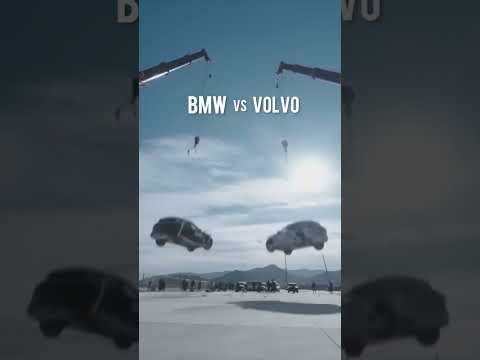 💥Crash Test BMW vs VOLVO Проверка на прочность💪  #авто #тестдрайв #bmw #volvo #crashtest