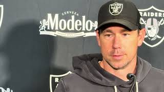 Raiders HC Klint Kubiak Presser