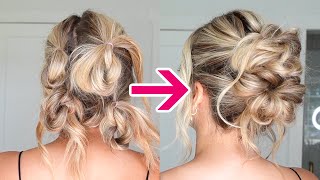 A SIMPLE UPDO HACK THAT LOOKS LIKE YOU PAID TO HAVE IT DONE! Easy Updo Anyone Can Do