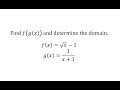 Understanding Composite Functions and Their Domains