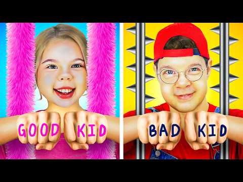 Good Kid VS Bad Kid! Amazing DIY Ideas and Parenting Hacks by Crafty Hype