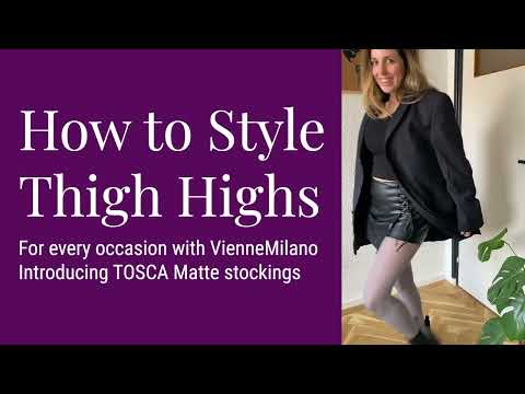 Mastering Thigh Highs - How To Wear Gray Stockings
