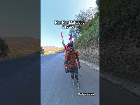All India 🇮🇳 to Nepal Har Har Mahadev 🚩🙏char dham 12 jyotiling skating yatra