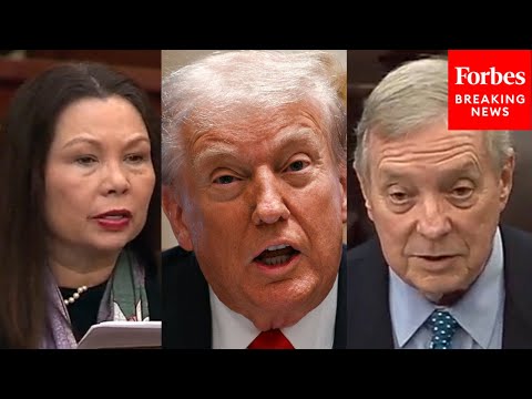 YouTube video thumbnail: 'Straight Out Of The Authoritarian 101 Textbook': IL Senators Lambast Trump Over Guard Deployment