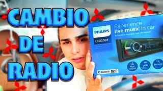 CAMBIANDO RADIO MITSUBUSHI COLT CZC