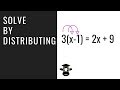 Solving Equations with Distribution