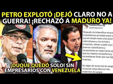 Petro EXPLOTÓ ¡Dejó a Duque y uribismo SIN EMPRESARIOS con Venezuela! Senador Luna quiere GOLPE