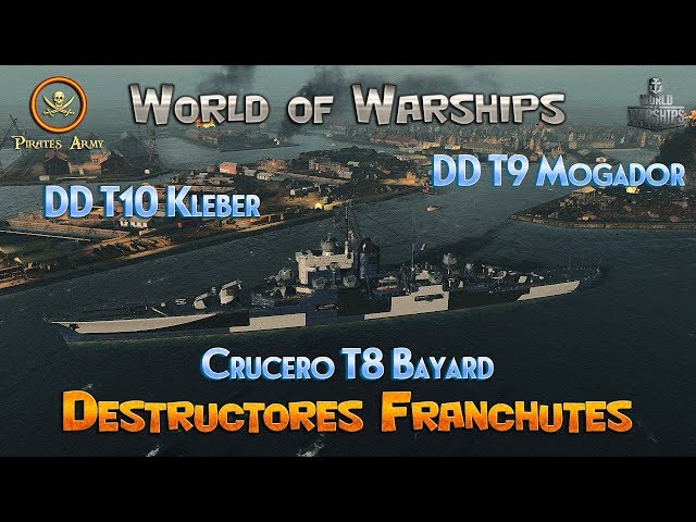 World of Warships Español - Destructores Franceses & Crucero Bayard Premium a Fondo - Full Review