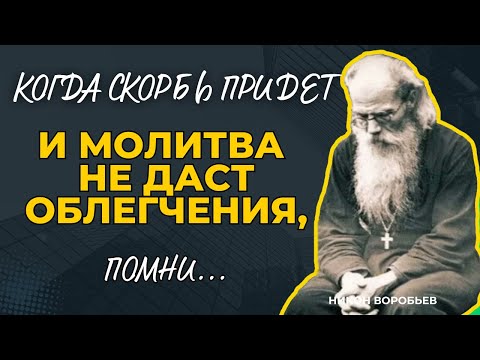 Когда скорбь придет и молитва не даст облегчения, помни...Никон Воробьев