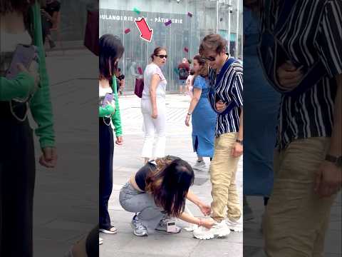 Social experiment help me  ??  #love #viral #video #fun #respect #shorts ￼