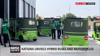 YouTube video thumbnail: Katsina Unveils Hybrid Buses and Motorcycles
