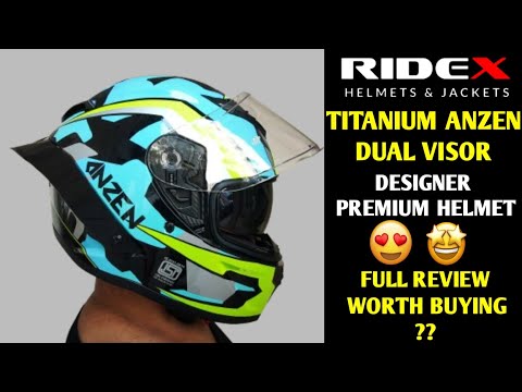 RIDEX Titanium Anzen Premium Helmet Review - Full Safety Price 6290/-  Worth Buy ? | JD Vlogs Delhi