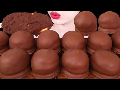 ASMR MUKBANG｜CHOCOLATE MARSHMALLOW, ICE CREAM, DUBAI CHOCOLATE COOKIE 초콜릿 마시멜로, 아이스크림, 두바이 초코쿠키 먹방