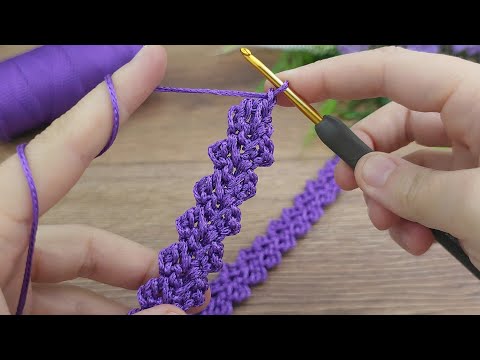 100'1!!~♡ * Super Easy Tunisian Crochet bag handle chain Beginners online Tutorial *  #crochet