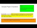 Understanding Paper 2 Question Strategies