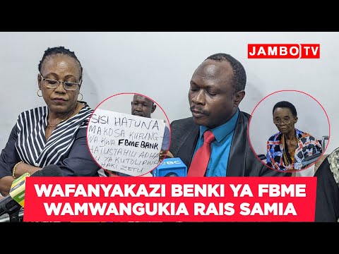 BENKI ILIYOFILISIWA KWA UTAKATISHAJI PESA WAFANYAKAZI WAKE WAMWAGA MACHOZI/ WAMWANGUKIA RAIS