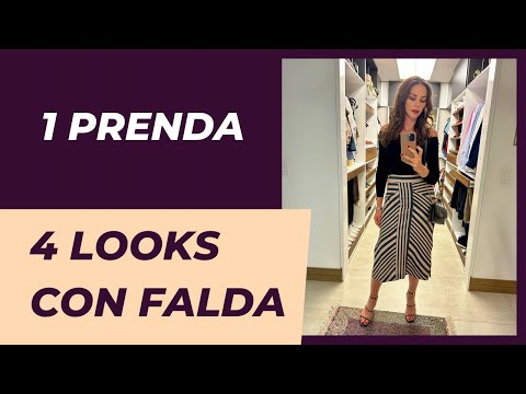 1 prenda, 4 looks con falda