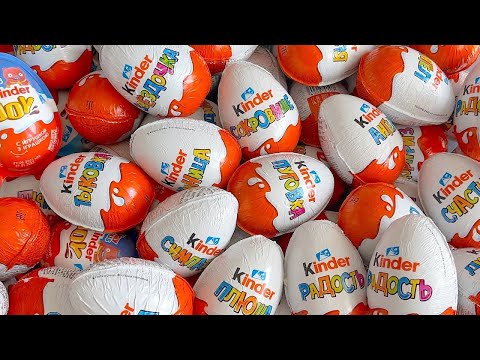 Some Lot's of Candies New! 690227 Yummy Kinder Joy Chocolate, Kinder Surprise Opening ASMR Lollipops