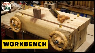 ⚡[DIY] Awesome Wooden Wheel Moxon Vise & Sturdy Mini Workbench / for Fine  Woodworking