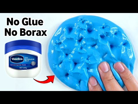 How to make Slime without Glue or Borax | No Glue No Borax Vaseline Clay Slime at home [ASMR]