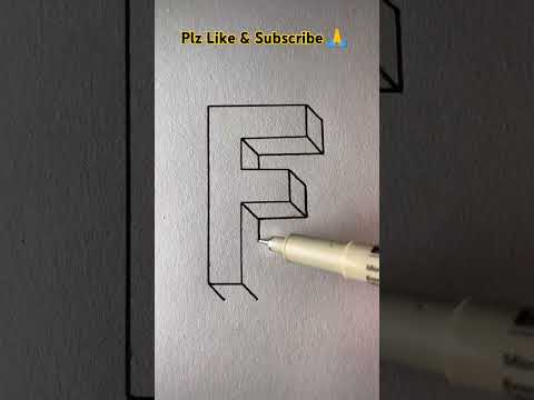 Easy Drawing writing F
