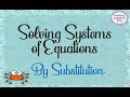 Solving Systems of Equations by Substitution