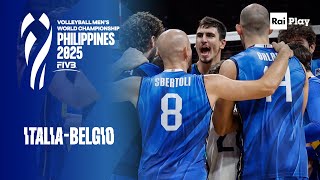 Italia - Belgio 3-0: gli Highlights | Mondiali di Pallavolo maschile 2025